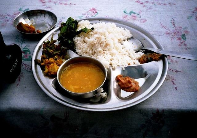 Nepali meal Dal bhat