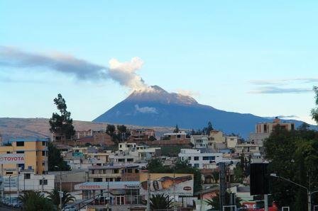 El Tungurahua volcano
