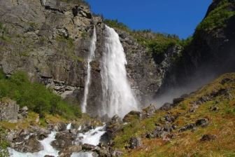 Waterfall Feigefossen in Luster