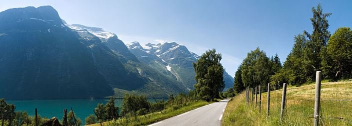 Loen village in Norway
