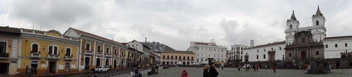 Plaza San Francisco, Church and Convent of St. Francis in Quito