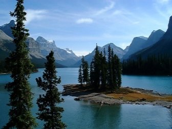 Spirit Island on Maligne Lake, Canada