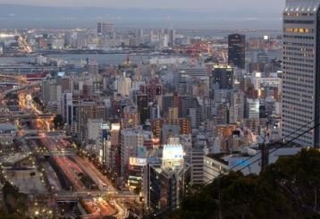 Twilight view of Kobe,