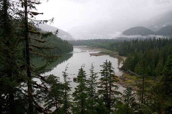 Kitlope Lake in Kitlope Wilderness Conservancy