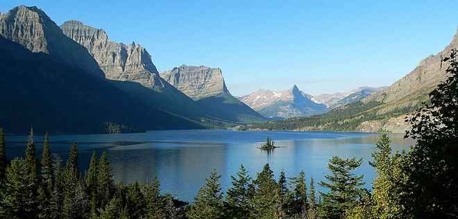 St. Mary Lake and Wild Goose Island